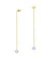 Dangling Chain Silver Earring STC-2216